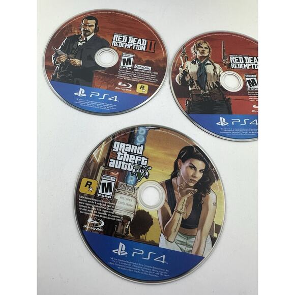 Grand Theft Auto GTA V 5 & Red Dead Redemption 2 (Sony PlayStation 4, PS4) - Picture 3 of 4